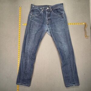 Levis Engineered Jeans Mens Blue Straight Double Back Pockets Denim Fits 30x30